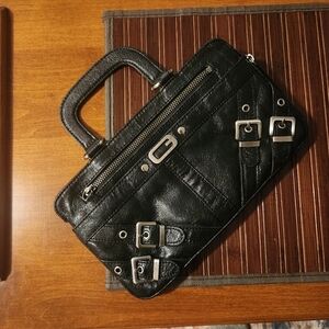 G for GUESS Black Leather Handbag